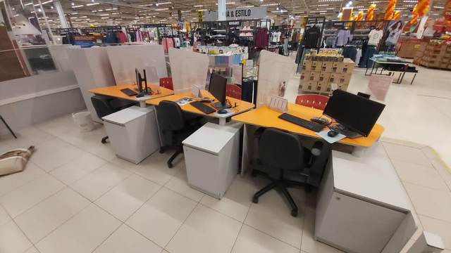 Infraestrutura elétrica — checkouts de loja