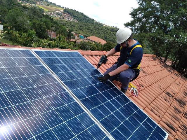 Instalação fotovoltaica residencial